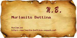 Murlasits Bettina névjegykártya
